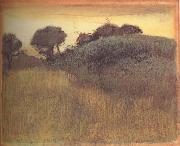 Edgar Degas Wheat Field and Green Hill oil painting artist